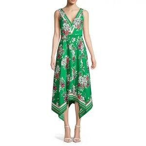 Green Floral Vince Camuto Dress